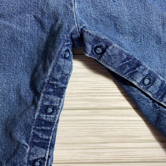 Oshkosh size 6-12 month denim overalls - Picture 3 of 4